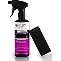 Glart 45RK Abrillantador de neumáticos para coche- 500 ml- con esponja aplicadora